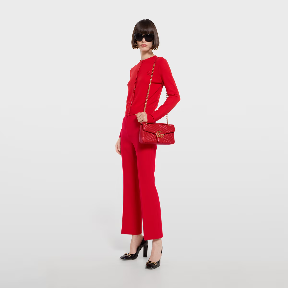 GG Marmont medium shoulder bag 837267AAGII6406 - 图片 3