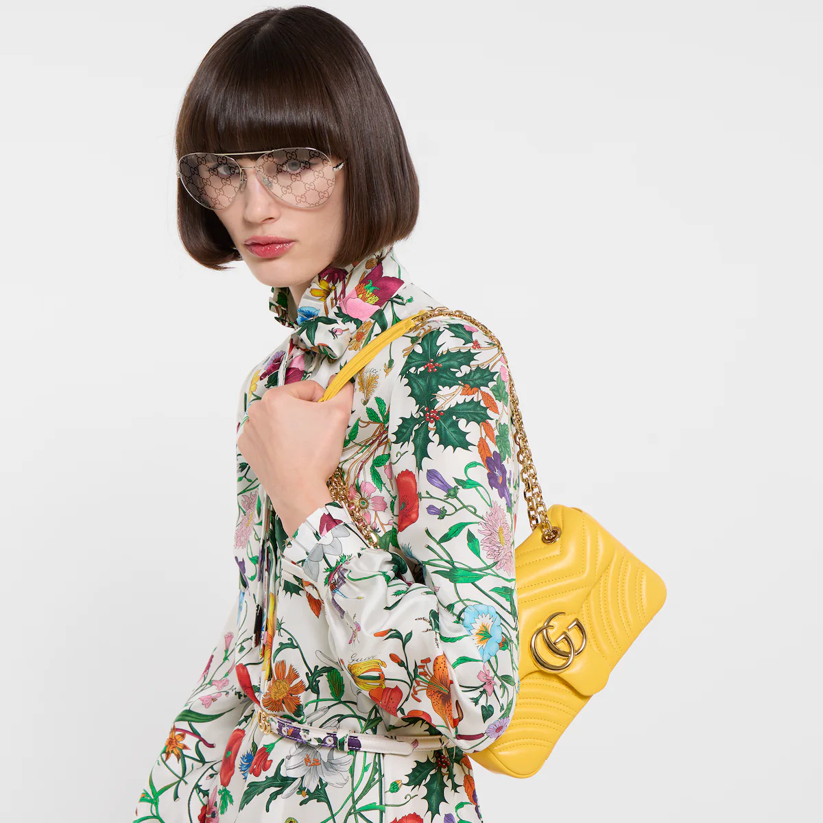 Alternative view of GG Marmont small shoulder bag 837280AAGII7140