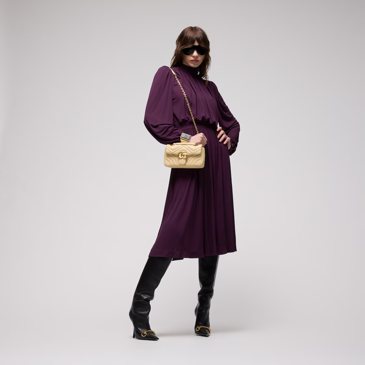 GG Marmont small shoulder bag 837280AAGUE9305 - 图片 3