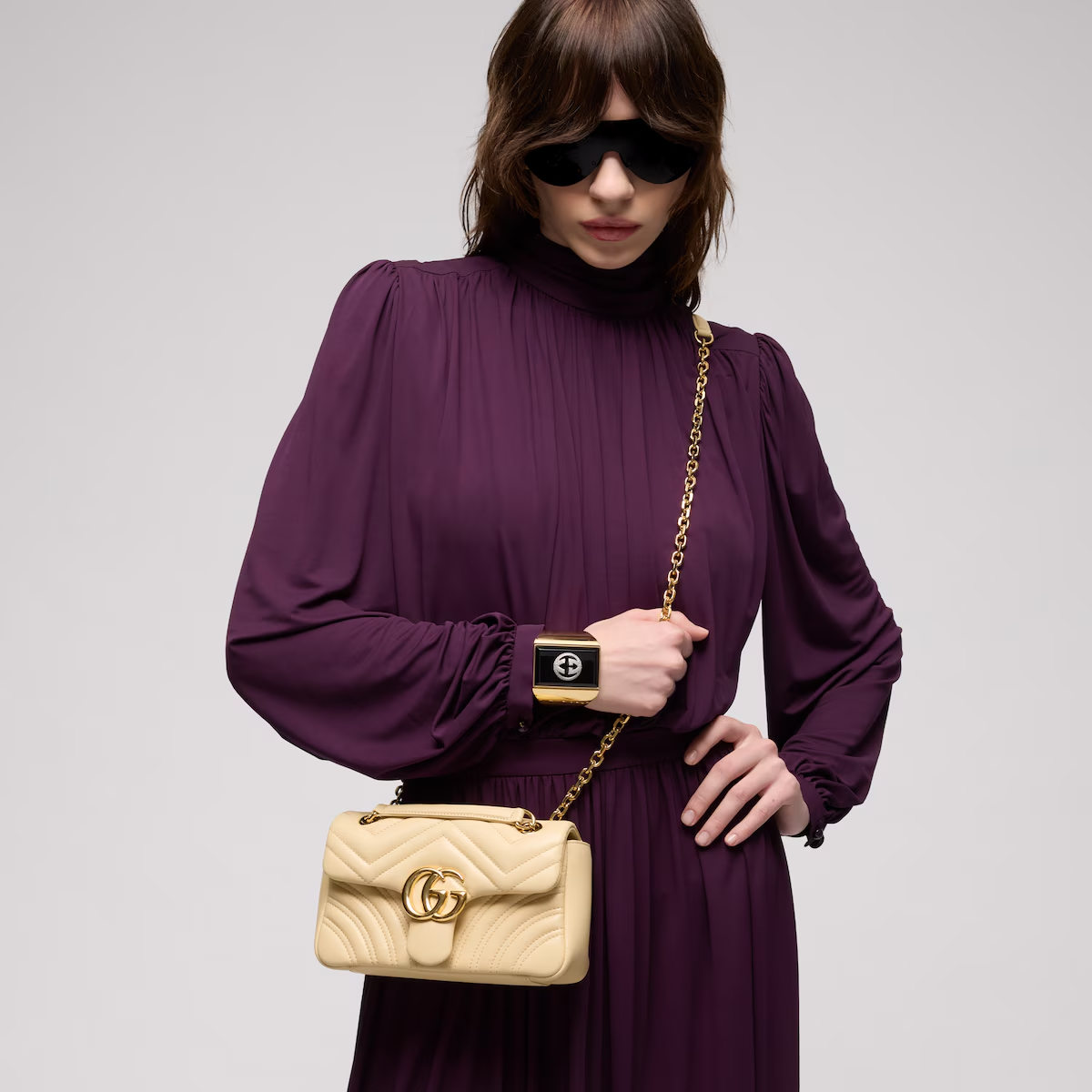 GG Marmont small shoulder bag 837280AAGUE9305 - 图片 4