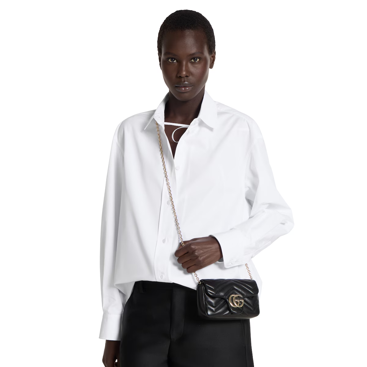 Alternative view of GG Marmont mini shoulder bag 841290AAFAX1000
