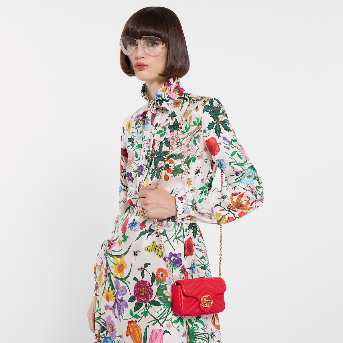 Alternative view of GG Marmont mini shoulder bag 841290AAGJE6406