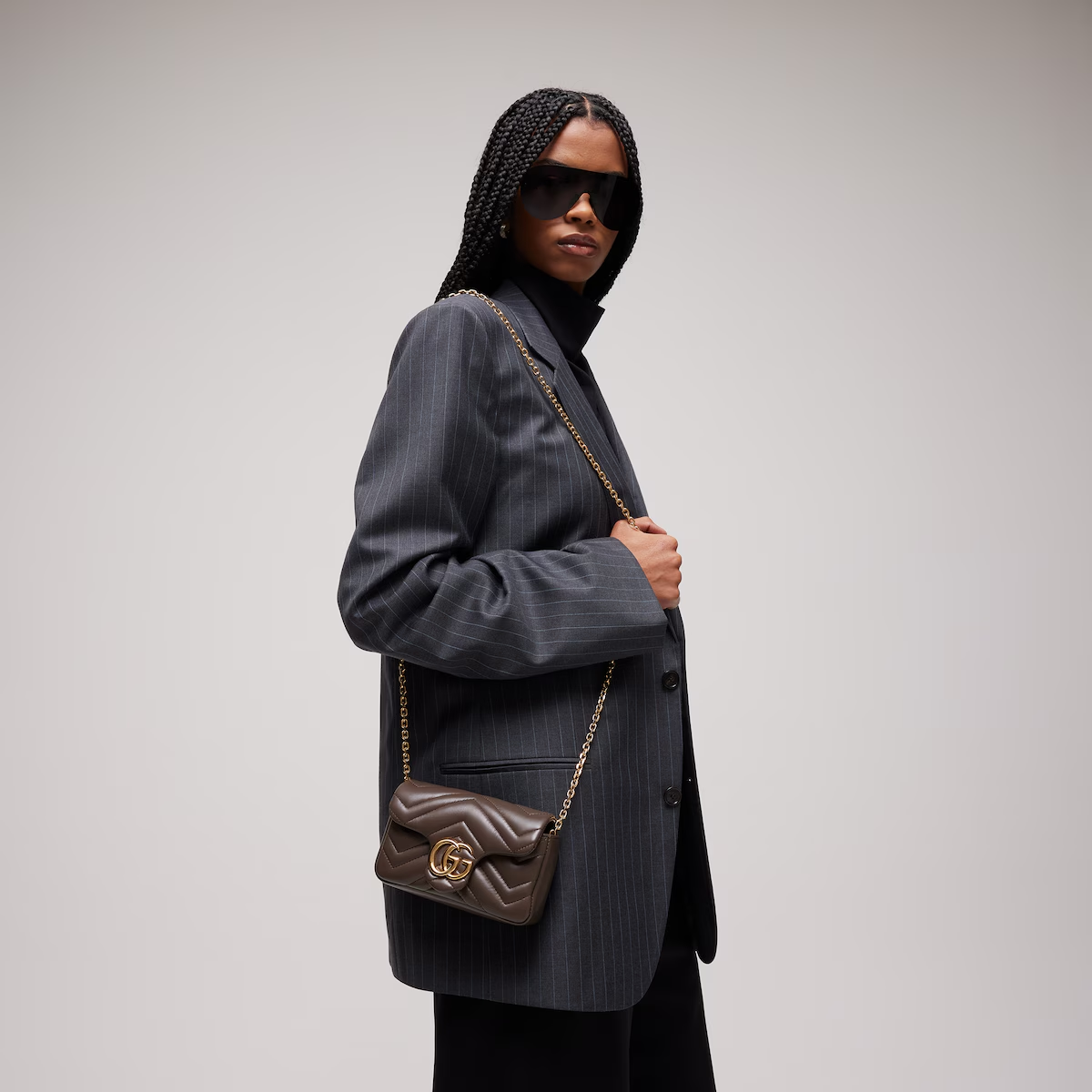 Alternative view of GG Marmont mini shoulder bag 841290AAGUV2818