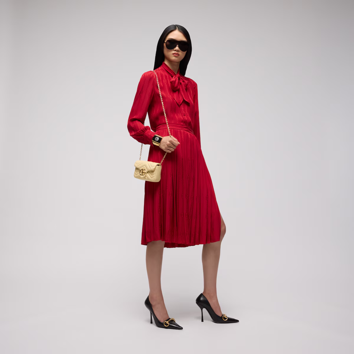 GG Marmont mini shoulder bag 841290AAGUV9305 - 图片 3