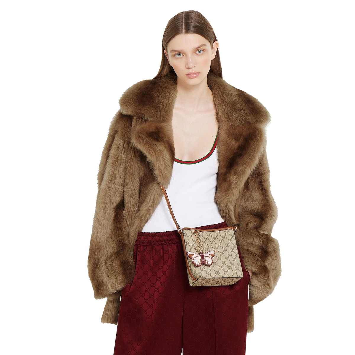 Alternative view of GG Emblem nano bucket bag 847090FAEUC9758