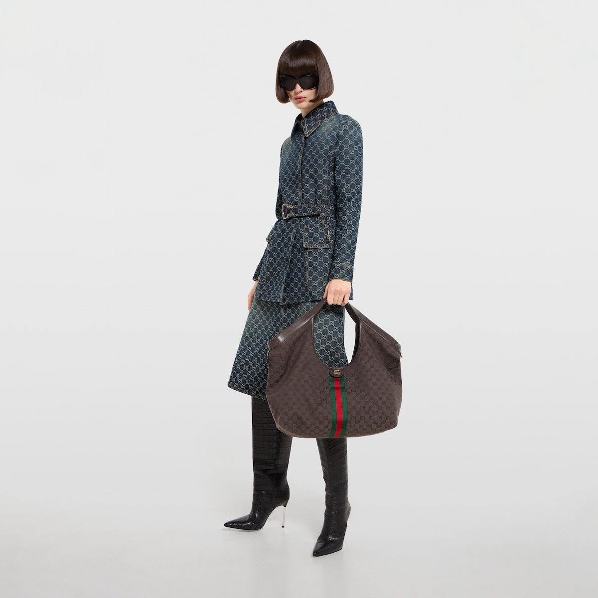 Alternative view of Gucci Giglio large tote bag 853971FAF3Y2155