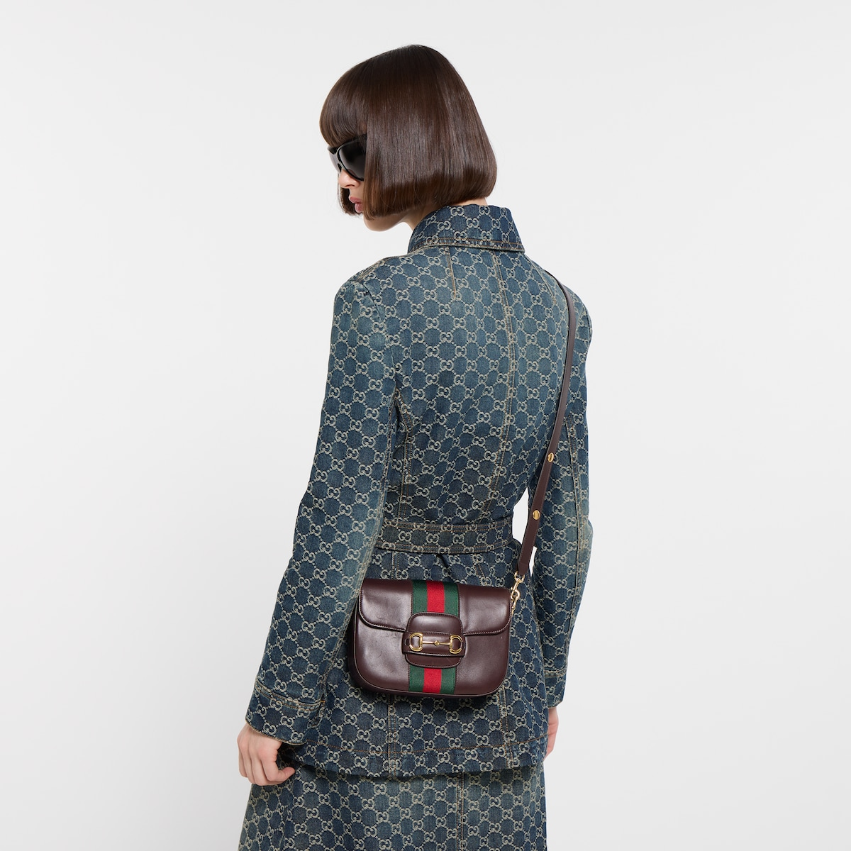 Alternative view of Gucci Horsebit 1955 small shoulder bag 866762AAGIQ2051