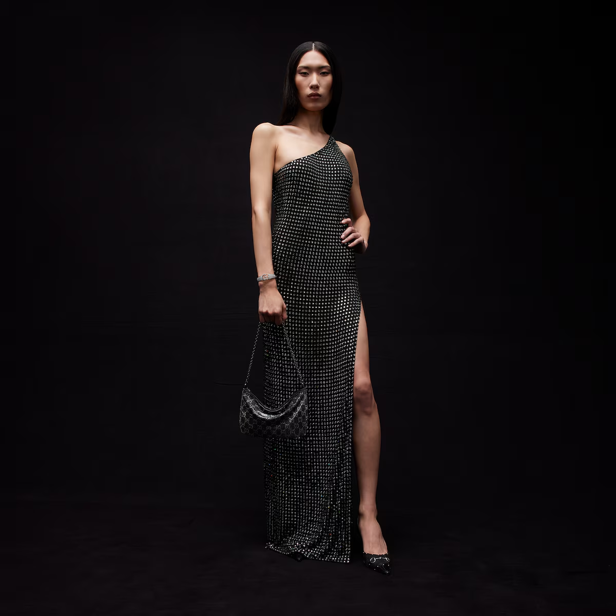 Metallic evening bag with charm 874771GAAHA8643 - 图片 3