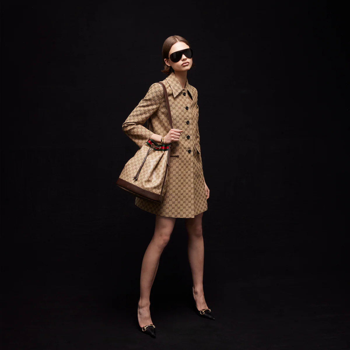 Alternative view of Gucci Venice large bucket bag 875238FAF798547