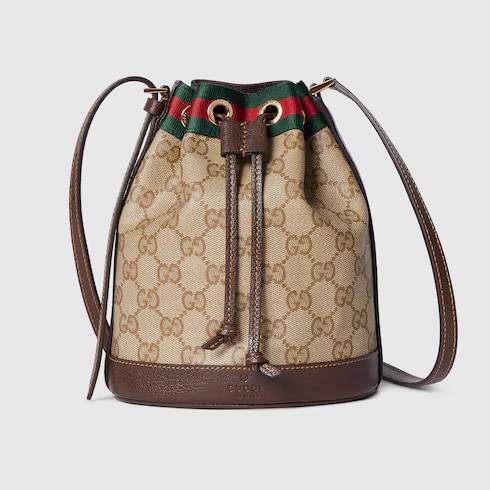 Mini bucket bag with Web 876060FAF8R8547