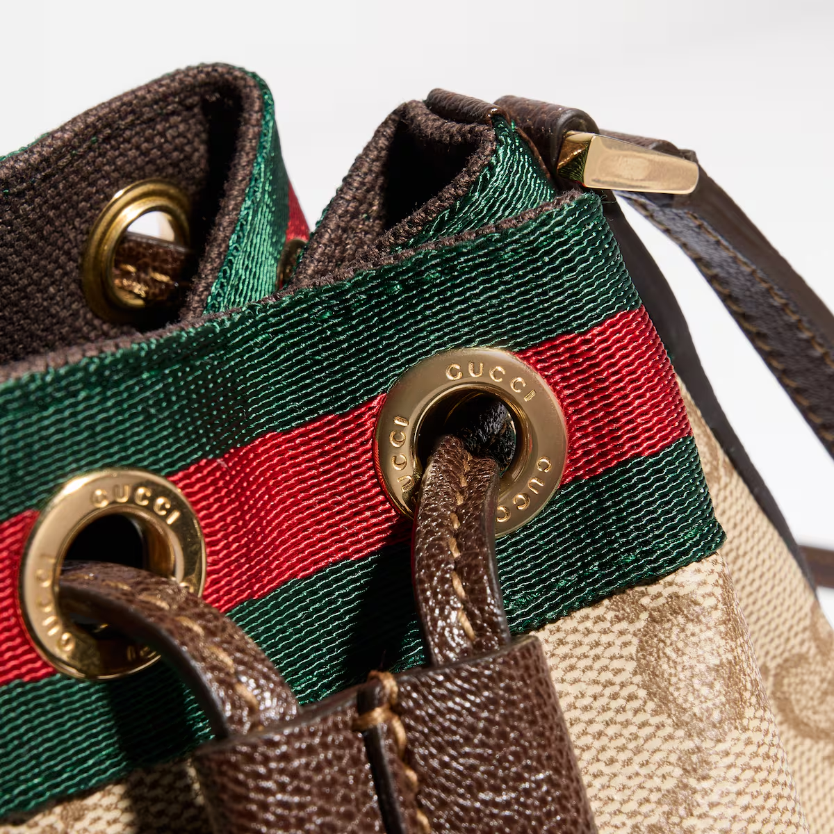 Mini bucket bag with Web 876060FAF8R8547 - 图片 5