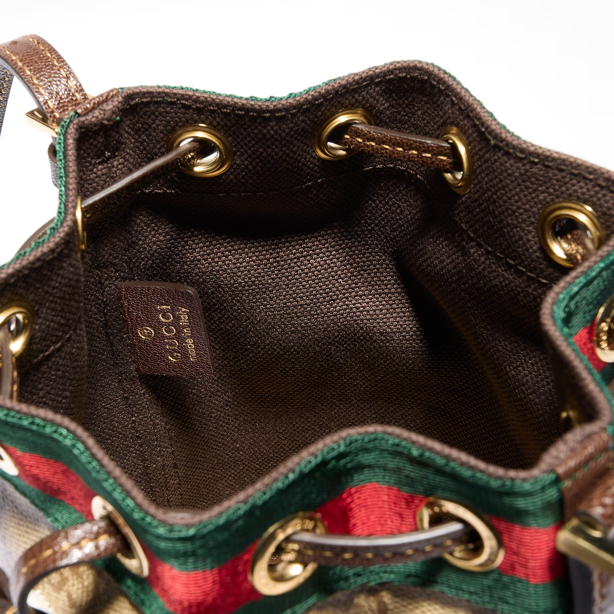 Mini bucket bag with Web 876060FAF8R8547 - 图片 6