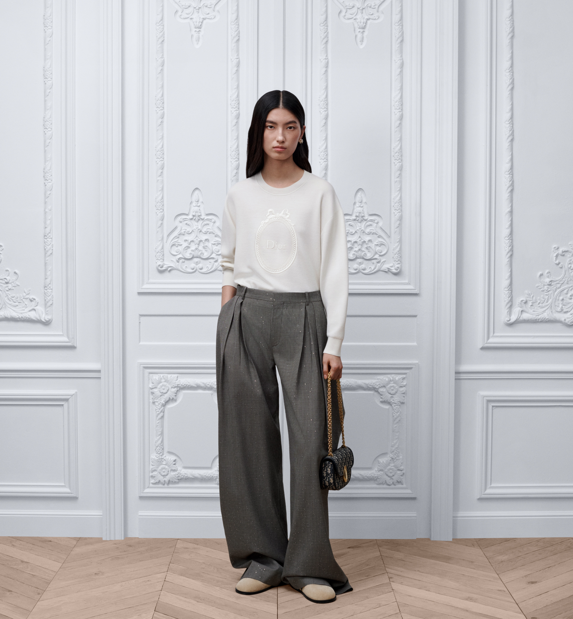 Small Dior Médaillon Flap Bag with Chain M3921QTZQ_M928 - 图片 2